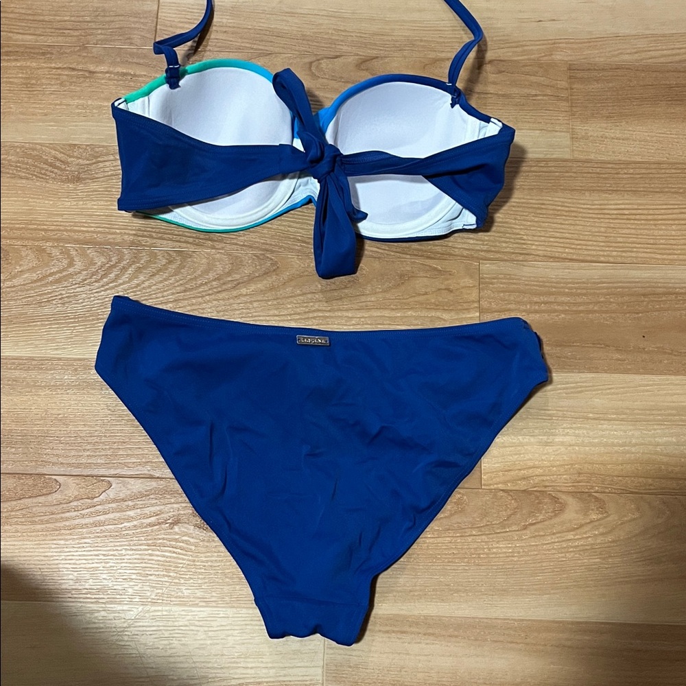 Blue and Green Women's Bikini Set - Picture 5 of 6